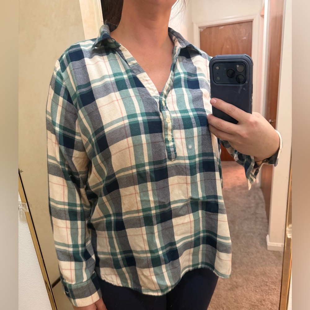 The Loft flannel pullover loose fit XL